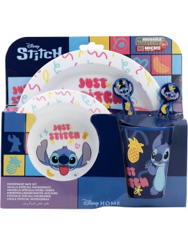 set repas 5 pieces Stitch painapo enfant kids vaisselle licence disney tahiti fenua shopping
