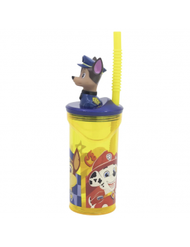 mug 3D Patpatrouille yellow 360ml gourde verre chase licence vaisselle tahiti fenua shopping