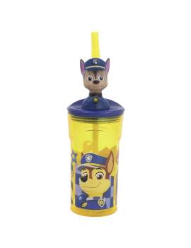 mug 3D Patpatrouille yellow 360ml gourde verre chase licence vaisselle tahiti fenua shopping