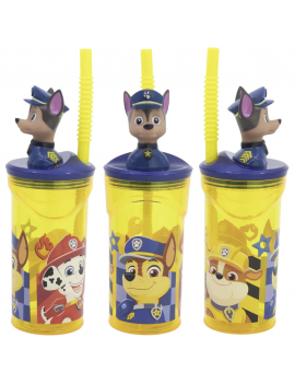 mug 3D Patpatrouille yellow 360ml gourde verre chase licence vaisselle tahiti fenua shopping