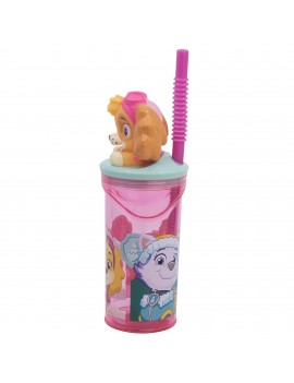 mug 3D Patpatrouille pink 360ml bouteille verre gourde stella kids enfant licence vaisselle tahiti fenua shopping