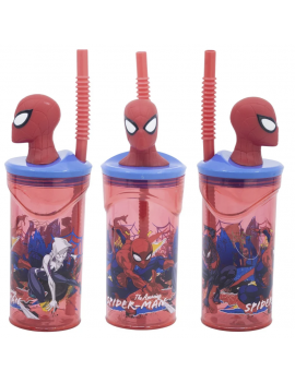 mug 3D Spiderman 360ml super heros licence vaisselle verre gourde enfant kids tahiti fenua shopping