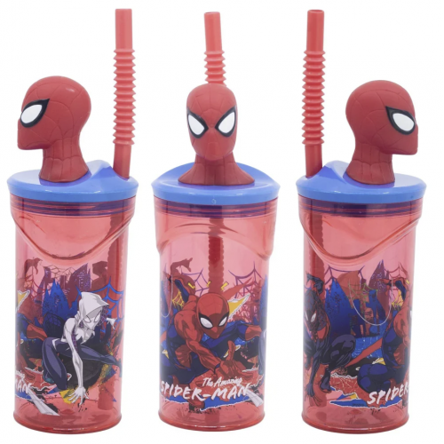 mug 3D Spiderman 360ml super heros licence vaisselle verre gourde enfant kids tahiti fenua shopping