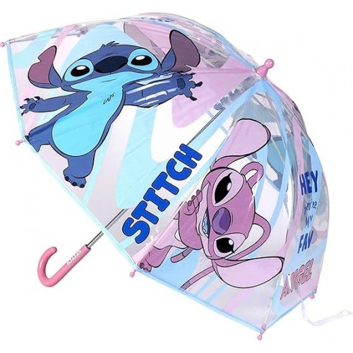 parapluie Stitch & Angel transparent protection accessoire enfant kids disney licence tahiti fenua shopping