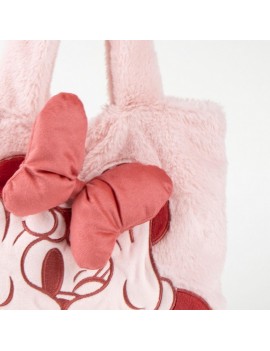 sac fluffy Minnie 30cm bag sa a main girly disney accessoire doux licence tahiti fenua shopping