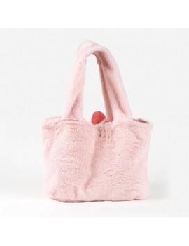 sac fluffy Minnie 30cm bag sa a main girly disney accessoire doux licence tahiti fenua shopping