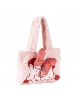 sac fluffy Minnie 30cm bag sa a main girly disney accessoire doux licence tahiti fenua shopping