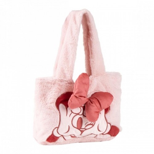 sac fluffy Minnie 30cm bag sa a main girly disney accessoire doux licence tahiti fenua shopping