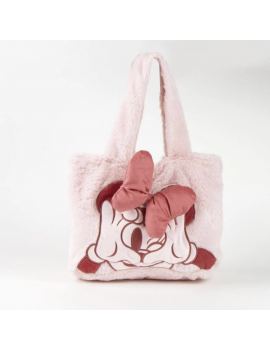 sac fluffy Minnie 30cm bag sa a main girly disney accessoire doux licence tahiti fenua shopping