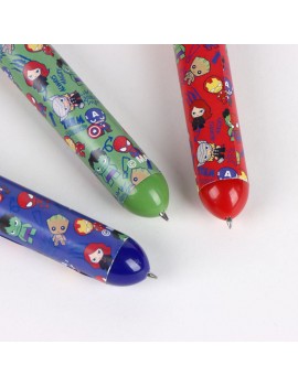 stylo 8 couleurs marvel papeterie notes ecrire super heros captain america hulk spiderman tahiti fenua shopping