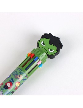 stylo 8 couleurs marvel papeterie notes ecrire super heros captain america hulk spiderman tahiti fenua shopping