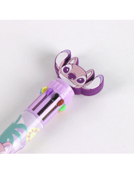 stylo 8 couleurs Stich & Angel notes ecriture papeterie disney licence tahiti fenua shopping