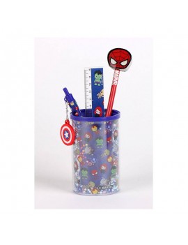 set papeterie pot a crayon Spiderman heros marvel notes stylos licence tahiti fenua shopping