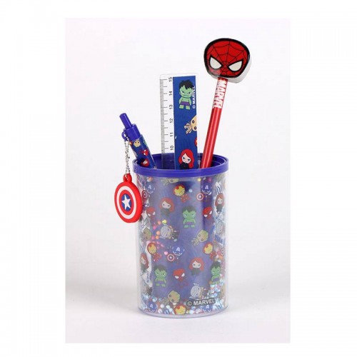 set papeterie pot a crayon Spiderman heros marvel notes stylos licence tahiti fenua shopping