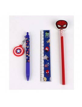 set papeterie pot a crayon Spiderman heros marvel notes stylos licence tahiti fenua shopping