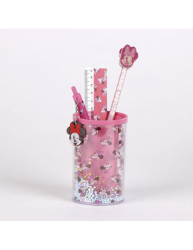 set papeterie pot a crayons Minnie stylos notes enfant kids tahiti fenua shopping