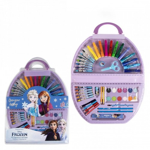 set coloriage 50 pieces Frozen mallette coloriage feutres notes papeterie kids enfant reine des neiges tahiti fenua shopping