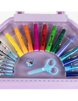 set coloriage 50 pieces Frozen mallette coloriage feutres notes papeterie kids enfant reine des neiges tahiti fenua shopping