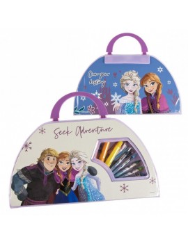 set coloriage 50 pieces Frozen mallette coloriage feutres notes papeterie kids enfant reine des neiges tahiti fenua shopping
