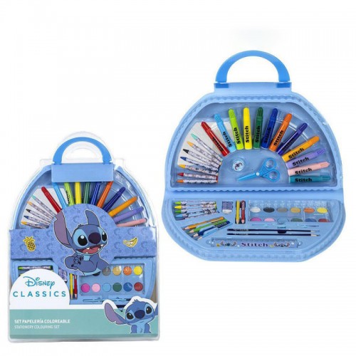 set coloriage 50 pieces Stitch feutres mallette disney licence enfant kids tahiti fenua shopping