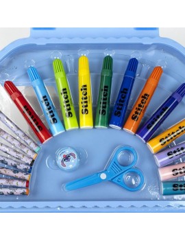 set coloriage 50 pieces Stitch feutres mallette disney licence enfant kids tahiti fenua shopping