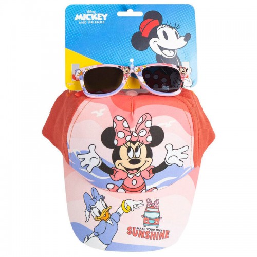 set casquette + lunettes Minnie plage beach protection licence disney enfant kids tahiti fenua shopping