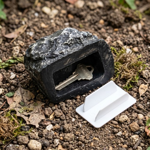 gadget cache cle fausse pierre gadget utile cachette securite tahiti fenua shopping