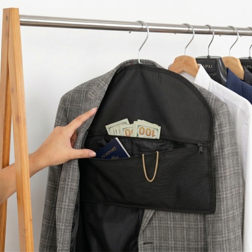 rangement suspendu discret cachette manteau cintre securite tahiti fenua shopping