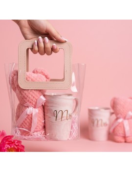 pack tasse + serviette mains ourson towel hand bear mug vaisselle idee cadeau bonne fete maman tahiti fenua shopping