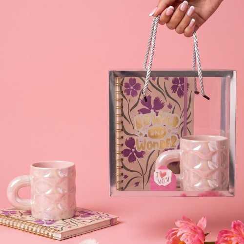 pack tasse glossy + notebook vaisselle idee cadeau bonne fete maman tahiti fenua shopping