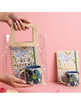 pack tasse fleurs + notebook flowers calepin idee cadeau mug vaisselle tahiti fenua shopping