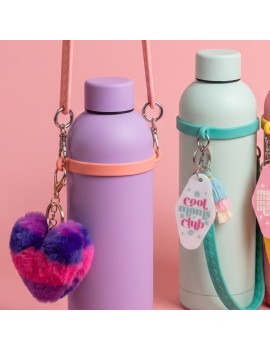 pack gourde + accessoires pink mama cool mom pompon coeur idee cadeau vaisselle tahiti fenua shopping