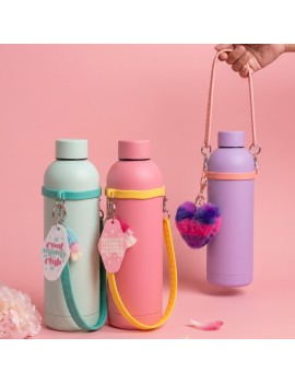 pack gourde + accessoires pink mama cool mom pompon coeur idee cadeau vaisselle tahiti fenua shopping