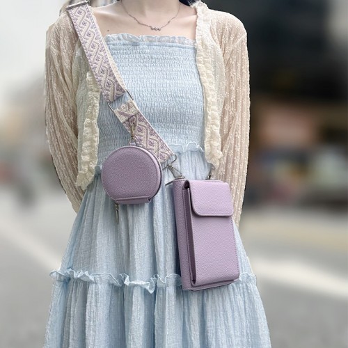 sac portefeuille vertical sangle + porte monnaie accessoire rangement tahiti fenua shopping