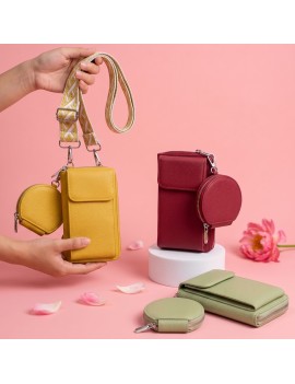 sac portefeuille vertical sangle + porte monnaie accessoire rangement tahiti fenua shopping