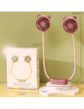 ventilateur tour de cou kawaii pratique gadget utile vent air tahiti fenua shopping