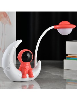 lampe bureau astronaute light veilleuse desk deco kids enfant bleu blanc rouge tahiti fenua shopping