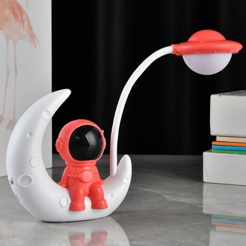 lampe bureau astronaute light veilleuse desk deco kids enfant bleu blanc rouge tahiti fenua shopping