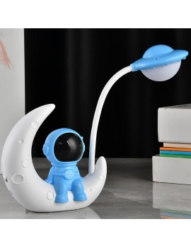 lampe bureau astronaute light veilleuse desk deco kids enfant bleu blanc rouge tahiti fenua shopping