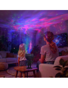 lampe projecteur astronaute black telecommande projecteur lumière ambiance galaxie effet lumineux musique tahiti fenua shopping