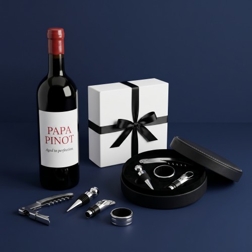 pack etui 4 accessoires vin wine cadeau papa dad gift vaisselle utile coffret tahiti fenua shopping