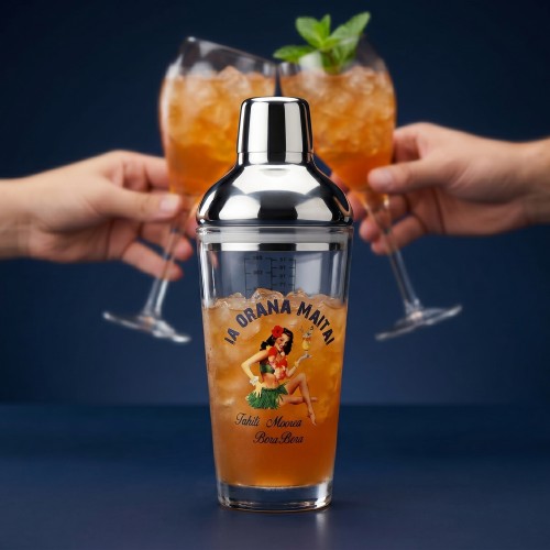 shaker cocktail ia ora na verre acier inoxydable barman vaisselle cuisine tahiti fenua shopping