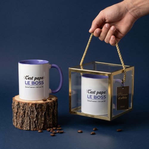 tasse papa le boss fete des peres fathers day cadeau vaisselle mug tahiti fenua shopping