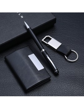 coffret porte carte + porte clés + stylo idee cadeau fete des peres papa accessoire rangement tahiti fenua shopping