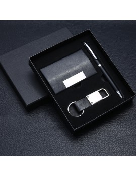 coffret porte carte + porte clés + stylo idee cadeau fete des peres papa accessoire rangement tahiti fenua shopping