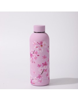 gourde rubber flowers 750ml acier inoxydable isotherme fleurie vaisselle tahiti fenua shopping