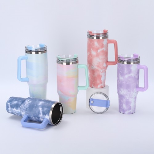 tumbler isotherme color block 1.2L acier inoxydable boisson fraiche chaude vaisselle gourde tahiti fenua shopping