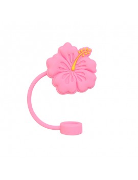 bouchon paille tumbler hibiscus accessoire vaisselle rose pink tahiti fenua shopping