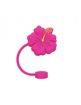 bouchon paille tumbler hibiscus accessoire vaisselle rose pink tahiti fenua shopping