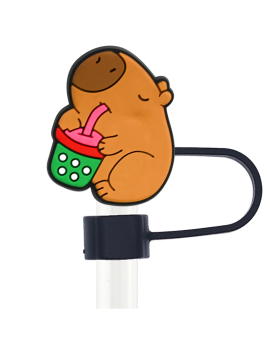 bouchon paille tumbler capybara  accessoire vaisselle tahiti fenua shopping